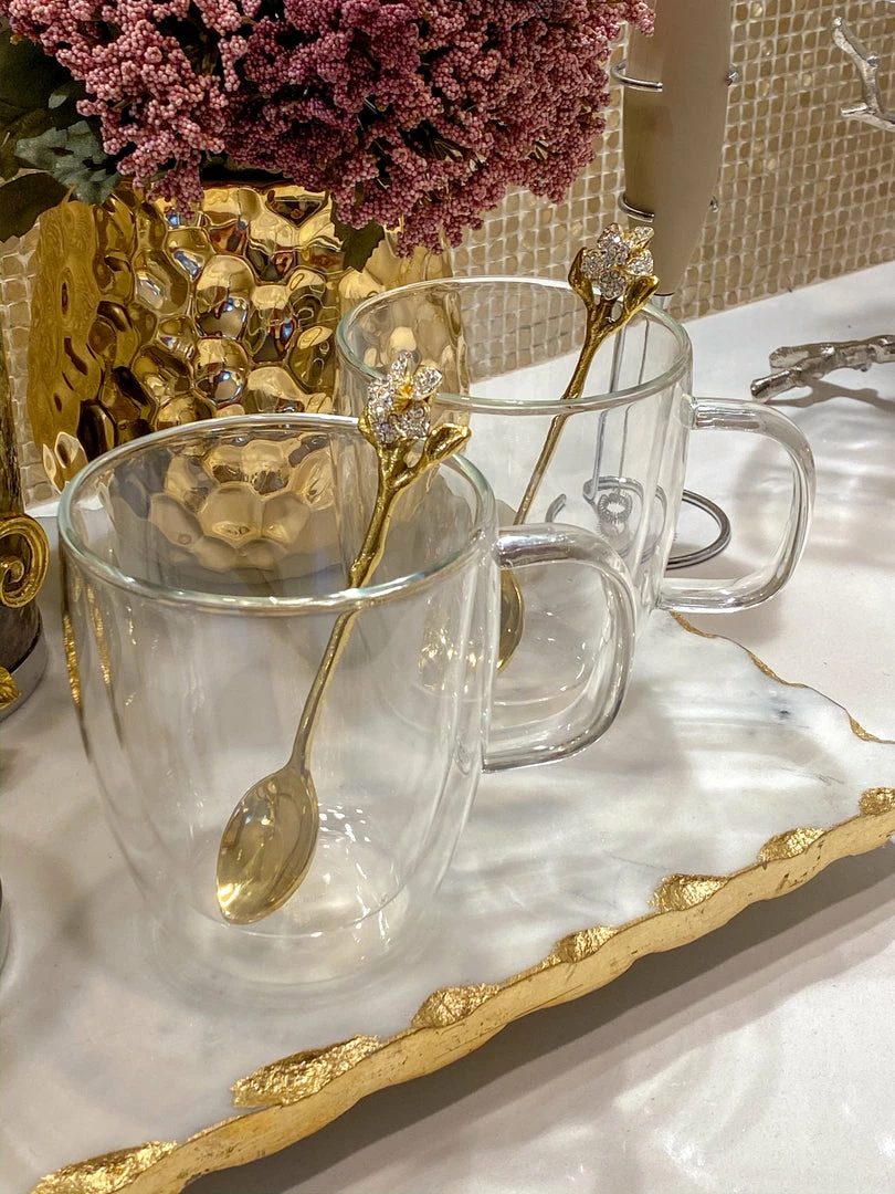 Inspire Me! Home Decor KITCHEN 16 Oz Double Wall Glass Coffee Mug With Handle 6 Inspire Me! Home Decor KITCHEN 16 Oz Double Wall Glass Coffee Mug With Handle