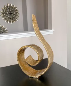 Inspire Me! Home Decor Large Metal Swirl Sculpture (2 Colors)