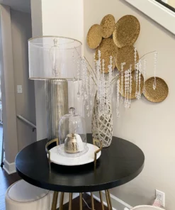 Inspire Me! Home Decor Champagne Ceramic Cut-Out Vase