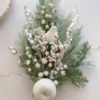 Inspire Me! Home Decor White Pine Spray With Apples & Berries Floral Stems