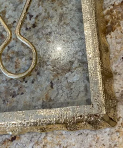 Inspire Me! Home Decor Glass And Gold Napkin Holder