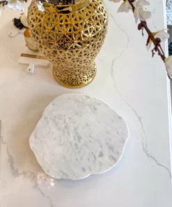 Inspire Me! Home Decor KITCHEN Organic Shape Marble Lazy Susan