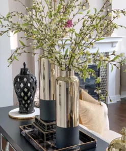 Inspire Me! Home Decor Gold & Matte Black Vase (3 Sizes)