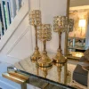 Inspire Me! Home Decor Gold Crystal Candleholders (Set Of 3)