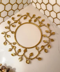 Inspire Me! Home Decor Gold Metal Decorative Wreath