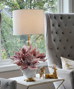 Inspire Me! Home Decor White And Gold Detailed Vase