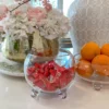 Inspire Me! Home Decor Round Globe Glass Bowl With Feet