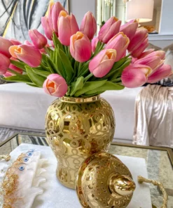 Inspire Me! Home Decor Gold Patterned Mini/Miniature Ginger Jar 15 Inspire Me! Home Decor Gold Patterned Mini/Miniature Ginger Jar