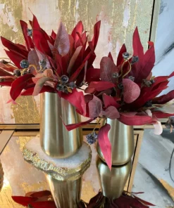 Inspire Me! Home Decor Gold Brushed Vase (2 Sizes)