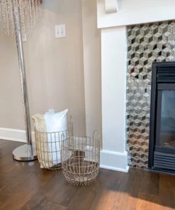 Inspire Me! Home Decor Large Silver Baskets (2 Sizes)