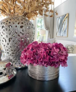 Inspire Me! Home Decor Silver Beaded Ginger Jar (2 Sizes)