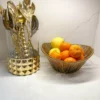 Inspire Me! Home Decor Gold Wire Metal Bowl 2 Inspire Me! Home Decor Gold Wire Metal Bowl
