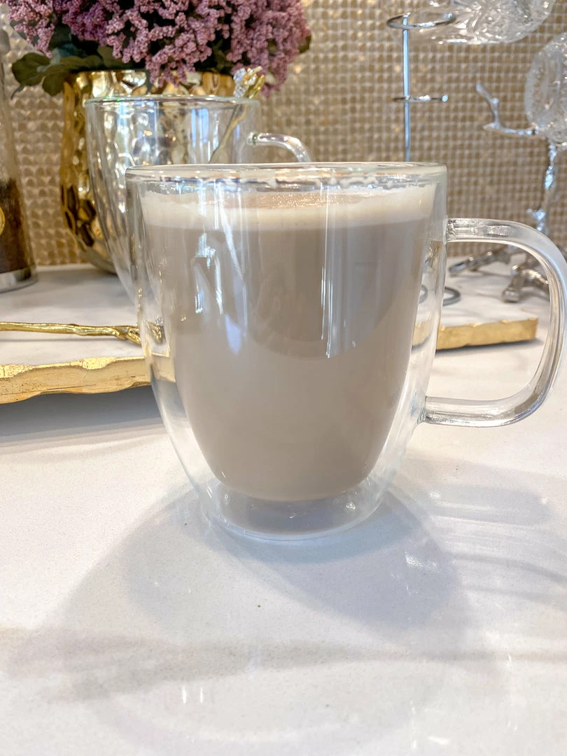 Inspire Me! Home Decor KITCHEN 16 Oz Double Wall Glass Coffee Mug With Handle 4 Inspire Me! Home Decor KITCHEN 16 Oz Double Wall Glass Coffee Mug With Handle