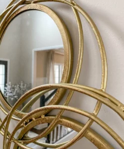 Inspire Me! Home Decor WALL ART & MIRRORS Spiral Circle Wall Mirror (2 Colors)
