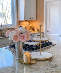 Inspire Me! Home Decor Real Touch Austin Rose (4 Colors) Floral Stems