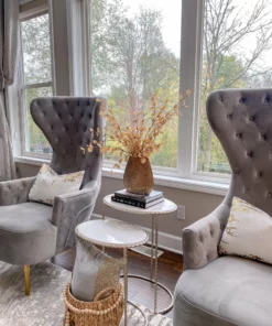 Inspire Me! Home Decor Beaded Textured Wide Gold Vase