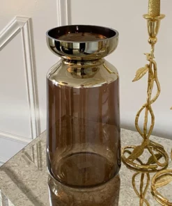 Inspire Me! Home Decor Brown And Gold Vase