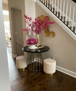 Inspire Me! Home Decor Gold Tall Feathered Vase