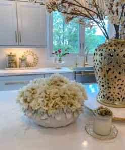 Inspire Me! Home Decor Ivory Hydrangea Stem (29"L)