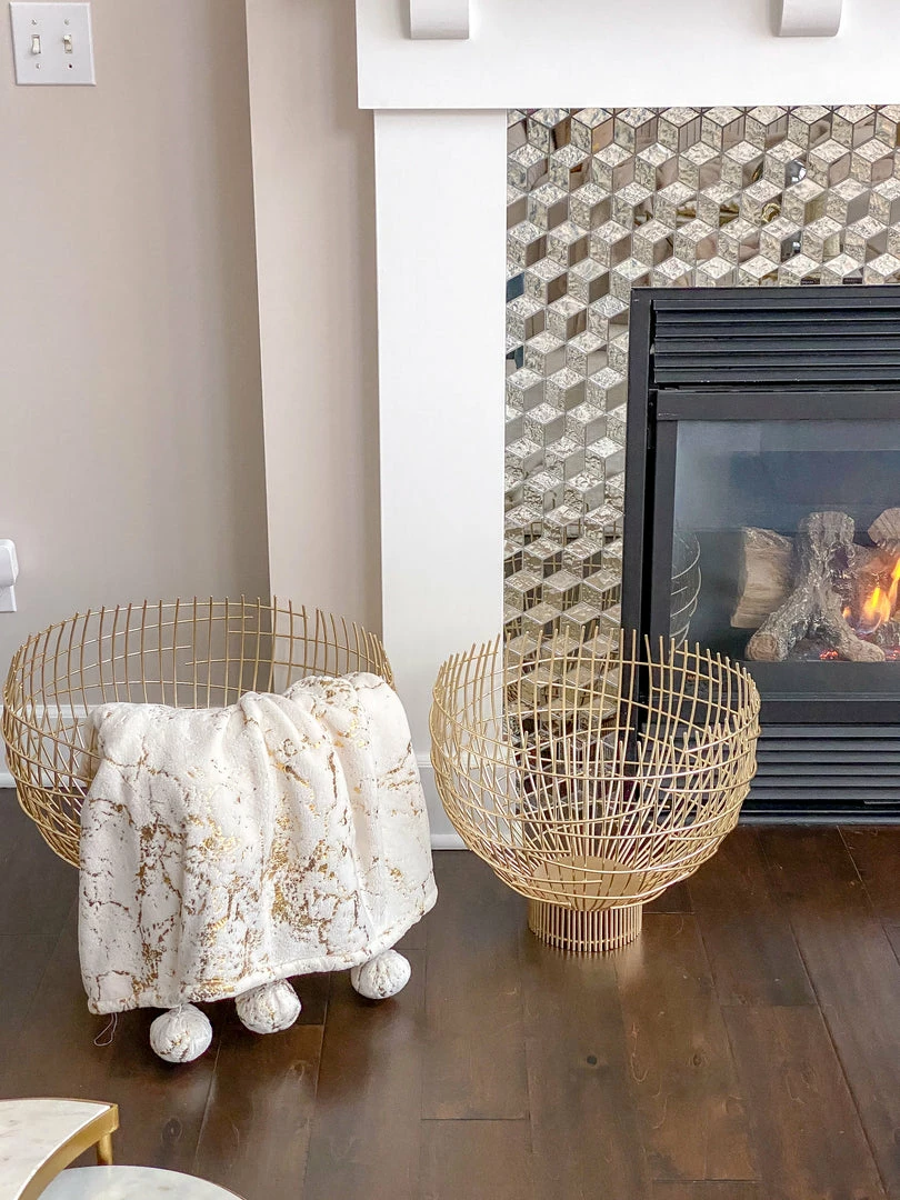 Inspire Me! Home Decor Oversized Gold Wire Bowls (Set Of 2) 3 Inspire Me! Home Decor Oversized Gold Wire Bowls (Set Of 2)