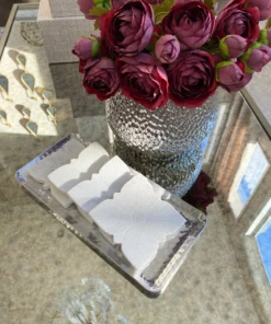 Inspire Me! Home Decor Silver Hammered Rectangular Tray