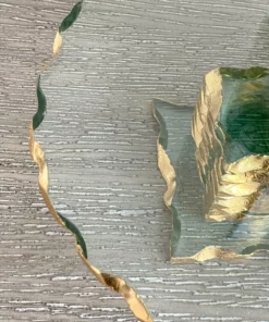 Inspire Me! Home Decor Stacked Glass Cake Stand With Textured Gold Rim (2 Sizes ) 28 Inspire Me! Home Decor Stacked Glass Cake Stand With Textured Gold Rim (2 Sizes )