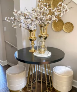 Inspire Me! Home Decor Detailed Stem Vase (2 Colors & 2 Sizes)