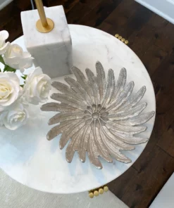 Inspire Me! Home Decor Silver Feather Bowl
