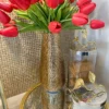 Inspire Me! Home Decor Polished Gold Hammered Vase