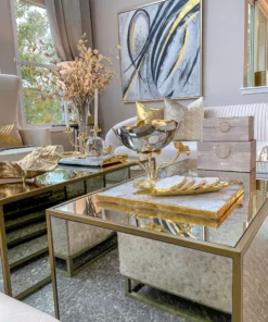 Inspire Me! Home Decor Gold Lotus Vase & Candle Holder