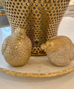 Inspire Me! Home Decor Pair Of Champagne Partridges Set Of Two