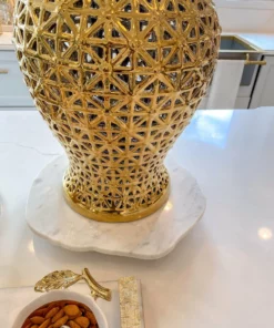 Inspire Me! Home Decor KITCHEN Organic Shape Marble Lazy Susan