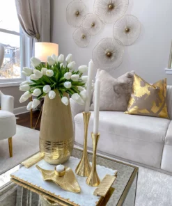 Inspire Me! Home Decor Gold Leaf Tea Light Holder 9 Inspire Me! Home Decor Gold Leaf Tea Light Holder