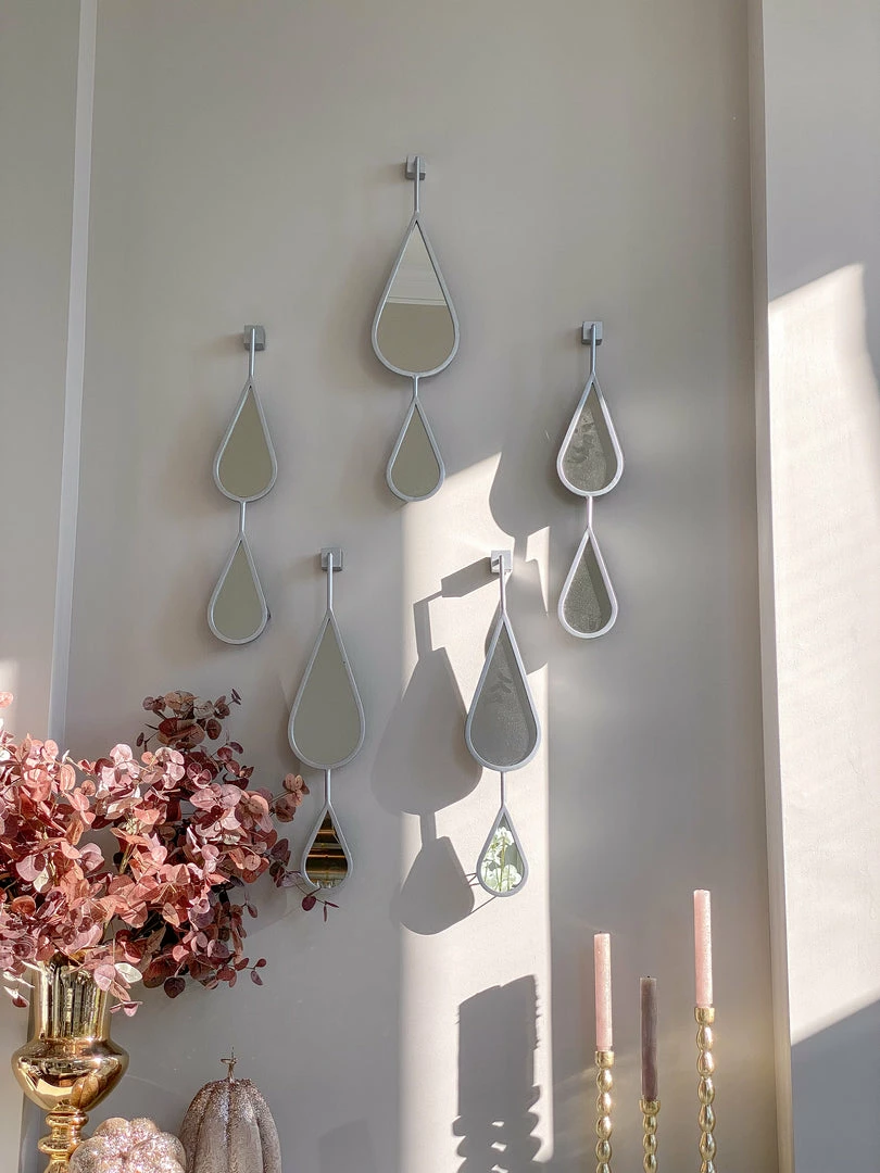 Inspire Me! Home Decor WALL ART & MIRRORS Teardrop Mirrors (Set Of 5) (2 Colors) 9 Inspire Me! Home Decor WALL ART & MIRRORS Teardrop Mirrors (Set Of 5) (2 Colors)