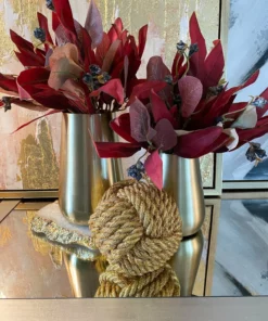 Inspire Me! Home Decor Gold Brushed Vase (2 Sizes)