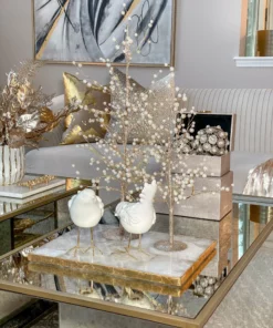 Inspire Me! Home Decor Gold Tree W/ Pearl