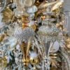 Inspire Me! Home Decor Gold Metallic Glass Finial Ornament (2 Colors)