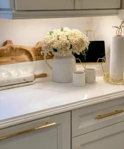 Inspire Me! Home Decor White Floral Detailed Pitcher