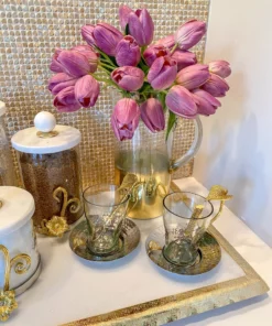 Inspire Me! Home Decor Glass And Gold Ombre Pitcher