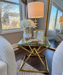 Inspire Me! Home Decor White Ceramic Vases With Gold Circle Design