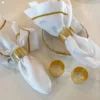 Inspire Me! Home Decor Gold Napkin Rings Set Of 4