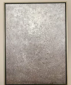 Inspire Me! Home Decor Silver Shimmer Wall Art