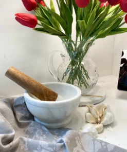Inspire Me! Home Decor Marble Mortar And Pestle With Wooden Handle (3 Styles) KITCHEN