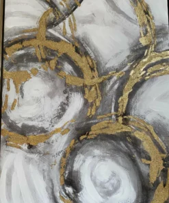 Inspire Me! Home Decor WALL ART & MIRRORS Metallic Gold Circles Wall Art