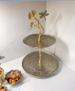 Inspire Me! Home Decor Gold Two-Tone Dragonfly Cake Stand 7 Inspire Me! Home Decor Gold Two-Tone Dragonfly Cake Stand