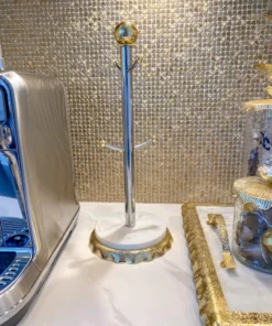 Inspire Me! Home Decor Coffee Mug Holder With Marble Base Gold