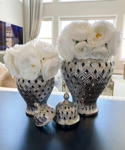 Inspire Me! Home Decor Small Silver Ginger Jar 6 Inspire Me! Home Decor Small Silver Ginger Jar