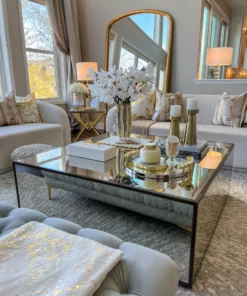 Inspire Me! Home Decor Gold & White Striped Vase (2 Sizes)