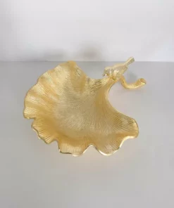 Inspire Me! Home Decor Large Gold Leaf Bowl W/ Bird