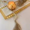 Inspire Me! Home Decor Wooden Beaded Tassel With Heart Pendant